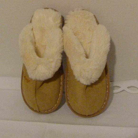 Misheng NEVER WORN Old Stock Women's Faux Suede Fur Lined Slip-Ons Slippers S/M - Picture 6 of 10